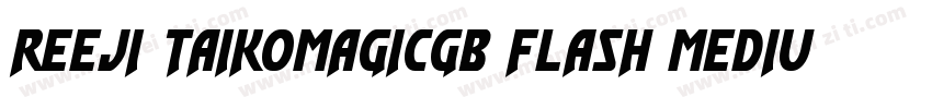 reeji taikomagicgb flash medium字体转换